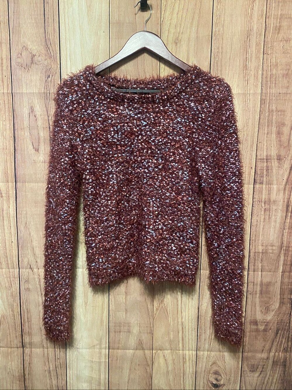 Wild Fable Medium Juniors NWT cottage red soft fuzzy sweater shirt